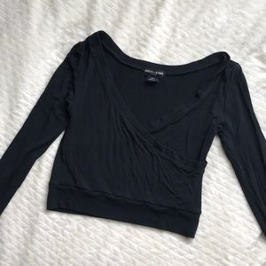 Black wrap top